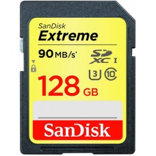 SanDisk (173357) 128 GB SDXC Extreme 90MB/s memóriakártya