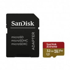 SanDisk (173362) 32 GB micro SDHC Extreme 90MB/s memóriakártya, + adapter + Rescue Pro Deluxe
