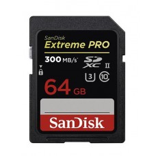 SanDisk (173374) 64 GB SDXC UHS-II Extreme Pro 300MB/S memóriakártya  