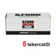 Ilford Ortho Plus 80 120 roll fekete-fehér negatív film (5 tekercstől)