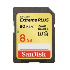 SanDisk  (123812) 8 GB SDHC Extreme Plus 80MB/S 533x memóriakártya