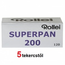 Rollei Superpan 200 120 fekete-fehér negatív rollfilm (5 tekercstől)