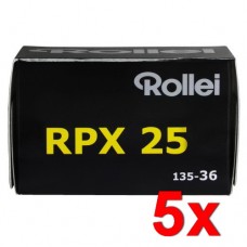 Rollei RPX 25 135-36 fekete-fehér negatív film (5 tekercstől)